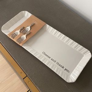 Mud Pie Cheese & Thank You Tray Set